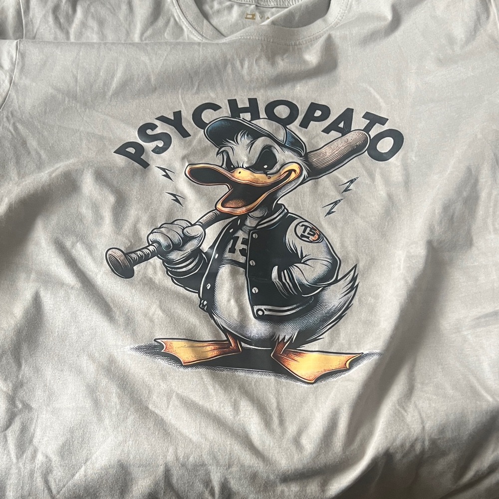 Vamvaki Graphic Duck T-Shirt baseball theme